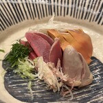 酒亭 田中 - 白レバー刺し