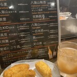 魚串さくらさく 神楽坂店 - かぼちゃ串と、チーズ串