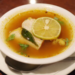 ガネーシュ - 昆布〆チキンのラッサム