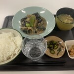 まりも食堂 - 本日の定食　A定食 豚肉とナスのみそ炒め　500円