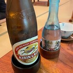 貴船喜らく - まずはビールと日本酒