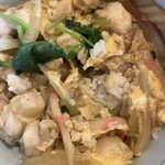 そば酒房はなわ - 親子丼のアップ