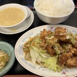 Aoba Aoba Azamino Chuuka Ryouri - 週替わりランチの油淋鶏定食