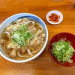 天ぷらうどん - ごぼう天うどん、ネギ