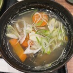 寿司と炉端焼 四季花まる - こまいの汁物