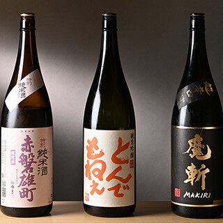 こだわりの日本酒は希少な銘柄も！鮨に合わせるドリンクも豊富
