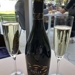 Trattoria Tabule - コッレ グラン キュヴェ ブリュット 【トレッビアーノ、シャルドネ】4500円税込、ゴールドイエローにフレッシュな桃のニュアンス、癒し系ワイン