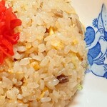 お食事処 市玄 - 紅生姜とチャーハン✨