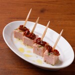 Spam and sundried tomato pinchos