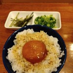 俺の中華たなか家 - 「卵黄の漬け飯」着碗＼(^o^)／