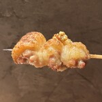炭焼 おかげさん - 高坂鶏皮付せせり