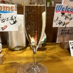 イタリアン酒場 ジラソーレ - スパークリングワイングラス