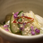 炭焼 おかげさん - 胡瓜と白菜のピクルス