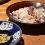 炭焼 おかげさん - 高坂鶏肝刺し