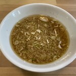 中華そば 三殿社中 - つけ麺スープ