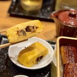 Unagi Hana - セットの鰻巻き