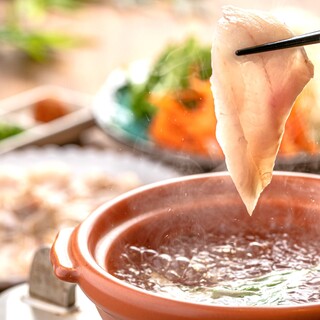可以当涮火锅鱼片吃的北陆产新鲜鰤鱼的涮锅！