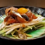末広寿司 - 新サンマのネギトロユッケ