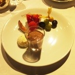 シャトン - デザート　梨のアイスとタルト