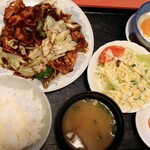 中華料理　応竜 - 「回鍋肉＆プチ杏仁セット」1,200円