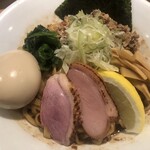 鴨出汁中華蕎麦 麺屋yoshiki - 鴨のまぜそばつけ麺(醤油)