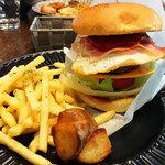 美山 cafe marco - ハンバーガーセット