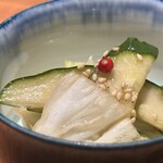 炭焼 おかげさん - 胡瓜と白菜のピクルス