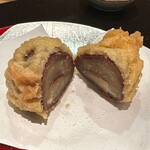 もちづき - 栗の天ぷら　渋皮付き