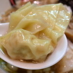 おおぜき中華そば店 - 味玉にぼしそば（850円）＋ワンタン（200円）