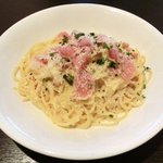 COTE D'AZUR - プレミアムランチ 990円 の生ハムの濃厚カルボナーラ