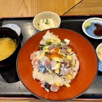 金市朗 - 昼定食「海鮮バラちらし  茶碗蒸し付」