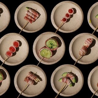 Enjoy our proud [Vegetable Maki Skewer] to your heart's content♪