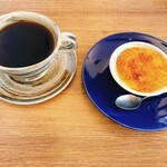 うつわカフェ グルグル - クレームブリュレとコーヒー