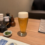 ginzatonkatsuaoki - 生ビール¥700