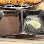 ロースカツ定食 修 - ソースと抹茶塩！