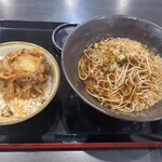 Yudetarou - 駿河湾産桜えびのミニかきあげ丼セット(850円)