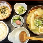 Juuichi Ya Honten - かぼちゃほうとう,とろろ飯セット¥1500