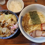 麺屋 悠 - 限定の野菜わんたんつけそば（1100円）