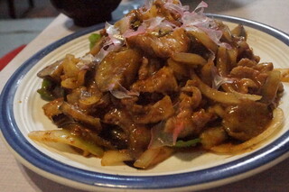 文福飯店 - 茄子と豚肉の辛味噌炒め