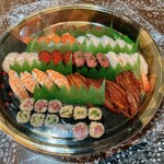 しみず - 周年祝に持って行った寿司