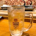 花寿司 - お隣りさんからいただいたハイボール