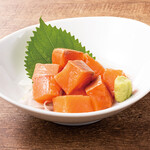 Salmon sashimi