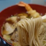 文殊 - （2013/9月）「きのこそば」の麺