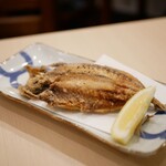 Akabane Taishuu Izakaya Yotterasshai Miterasshai - ●あじの干物丸ごと唐揚げ　430円