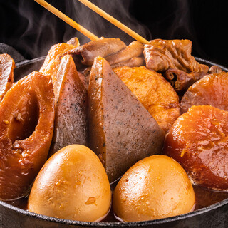 Authentic Nagoya oden with miso soup stock!