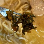 旋 - 辛子高菜を投入です♪