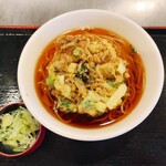 Irorian Kiraku - 舞茸と長芋かき揚げそば620円