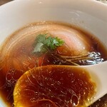 らぁ麺 紫陽花 - つけ麺（黒豚わんたん、味玉）