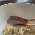 らぁ麺 紫陽花 - つけ麺（黒豚わんたん、味玉）