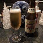 膳 - 瓶ビールです。